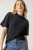 Elbow Mock Neck Sweater- Black