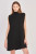 Mimi Mock Neck Sleeveless Dress- Black