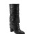 Laurita Block Heel Boot- Black Leather