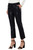 Pull On Ankle Trouser w/Pin Tucks- Black Crackled Coat