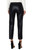 Pull On Ankle Trouser w/Pin Tucks- Black Crackled Coat