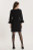 Chelsea Ponte Feather Dress- Black
