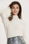 Cotton Cashmere Fur Sweater- Ivory