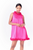 Rosette Dress- Fuchsia