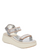 Debra Sandal- Silver Distressed Leather