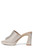 Caviar Mule Sandal- Nude Suede Champagne Rhinestone