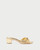 Hazel Knot Mid-Heel Mule Sandal- Gold