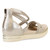 Shea Crisscross Sandal- Platinum Metallic 