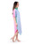 Poppy Caftan- Guava Colorblock