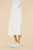 Fifi Leather Wrap Skirt- White