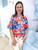 Molly Cotton Top- Patriot Floral