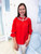 Hazel Smock Blouse- Firecracker