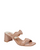 Ilva Mid-Heel Sandal- Toffee Embossed