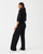 Petite AirEssentials Wide Leg Pant- Very Black