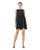 Pintuck Sleeveless Dress- Black