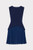 Haddy Pleated Dress- Navy