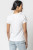 Short Sleeve Back Seam Tee- White 