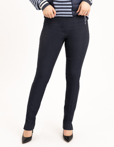 Renuar Pull On Ankle Pant- Heather Platinum - Monkee's of Ridgeland