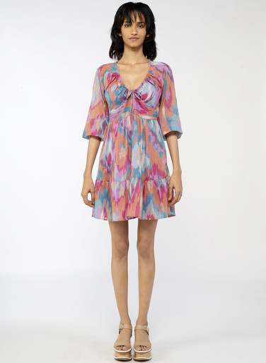 Macaw Dress- Amber Multi - Monkee's of Ridgeland