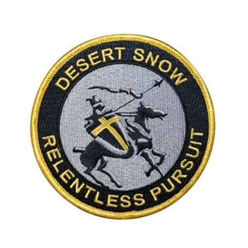 4" Embroidered Desert Snow Patch