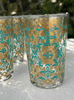 Scents and Feel Set of 6 Moroccan Tea Glasses Bicolor Vizcaya 