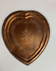  Copper Heart Tray with Etched Designs 