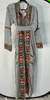  Houndstooth Kaftan with Bold Multicolor Embroidery 