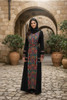  Vibrant Multicolor Embroidered Palestinian Thobe Abaya 