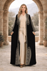  Embroidered Longline Abaya – Front & Back Design 