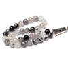 Black Lava and Howlite Natural Stone Tasbih Prayer Beads Close View