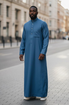  Modern Islamic Thobe for Men – Classic Tailored Fit 