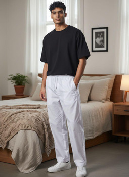  Essential White Relaxed Fit Pants – Modern Islamic Wear 