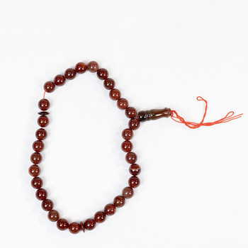 Tasbih 33 beads handcrafted red agate-style islamic prayer beads