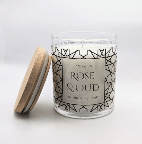 Andalus Shop Rose & Oud Candle 