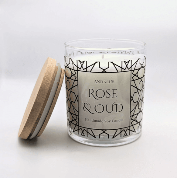 Andalus Shop Rose & Oud Candle 