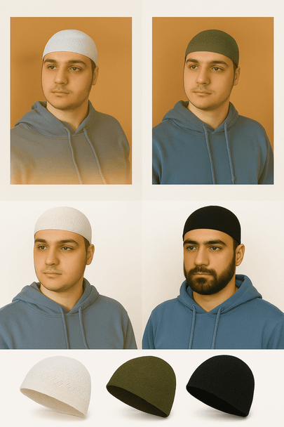  Classic Knit Kufi Cap – Lightweight, Breathable, and Timeless (Assorted Colors) 