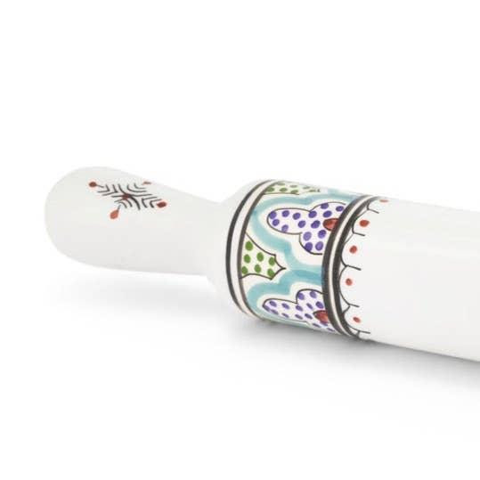  Marrakesh Ceramic Rolling Pin, Multicolor 