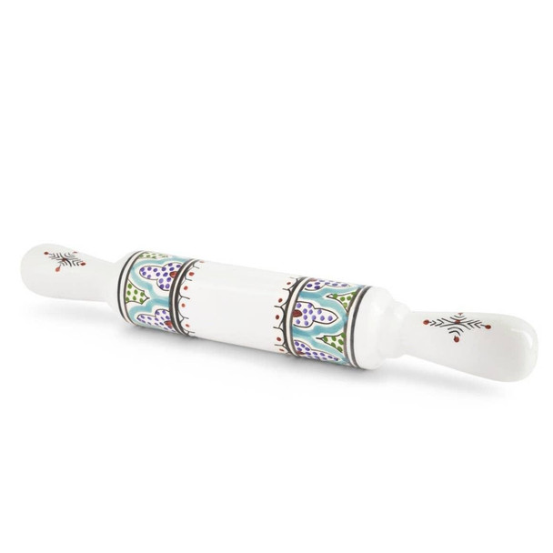  Marrakesh Ceramic Rolling Pin, Multicolor 