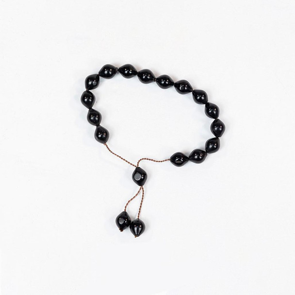 Muslim prayer beads tasbih in classic black color for remembrance