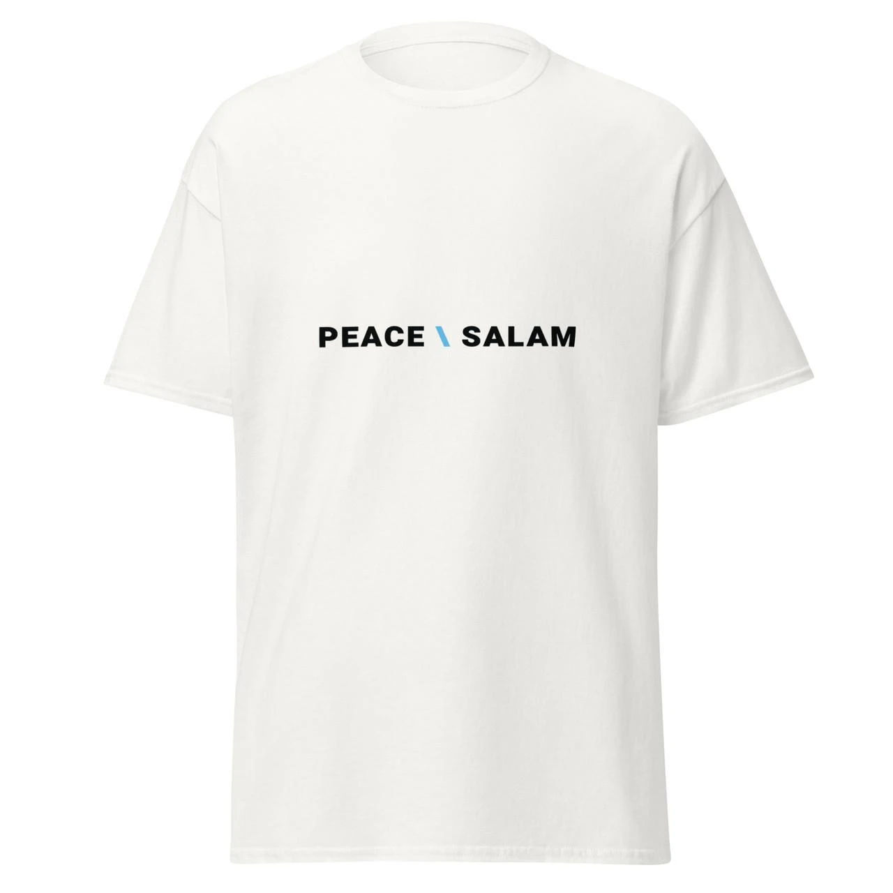 Peace / Salam White T-Shirt - Madinah Mart