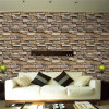 2018 3D Wall Paper Brick Stone Rustic Effect Self-adhesive Wall Sticker Home Decoration 17.7"*39.3"/45 * 100cm