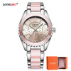 2017 LONGBO Brand Fashion Watch Women Luxury Ceramic And Alloy Bracelet Analog Wristwatch Relogio Feminino Montre Relogio Clock