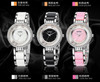 KIMIO Pearl Scale Crystal Diamond Rolling Bracelet Women's Watches Brand Luxury Fashion Ladies Watch Women Quartz-watch Clock