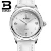 Switzerland Binger Women's watches luxury quartz waterproof clock 4 color available genuine leather strap Wristwatches BG9006