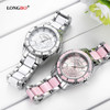 LONGBO Brand Fashion Watch Women Luxury Ceramic And Alloy Bracelet  Wristwatch Luxury brands fashion Quartz Wristwatches &amp;2