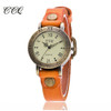 CCQ Brand Vintage Cow Leather Bracelet Watch Women WristWatch Casual Luxury Quartz Watch Relogio Feminino