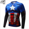 2018 NEW Top quality compression t-shirts Superman/spider man/captain America  t shirt man shirts man t shirts