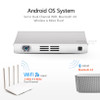 AUN DLP WIFI Projector D6S, 1280*720 Resolution, Android 5.1, MINI Beamer, Bluetooth, 8,000mAH Power Bank. HDMI,  (Optional D6I)
