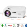 AUN Projector Upgraded AM01S 1800 Lumens LED Projector Set in Android 4.4 WIFI Bluetooth Support Miracast Airplay KODI AC3 1080P