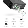 VIVIBRIGHT HD MINI Projector C80. 1280x720 Video Proyector, Support 1080P (Optional C80 UP. Android 6 Beamer, WIFI, Bluetooth)